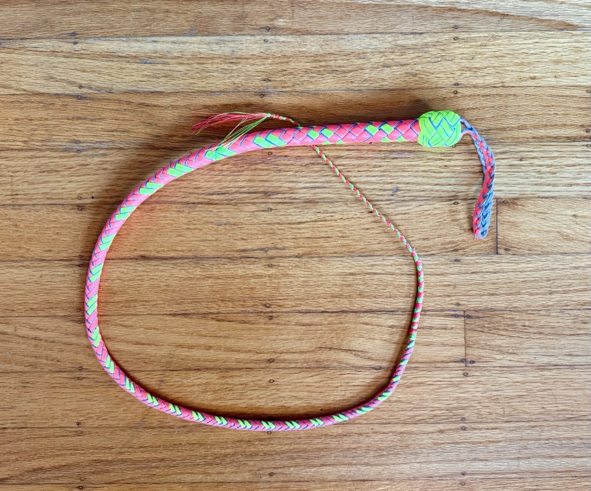 Neon Green and Coral Signal Whip
