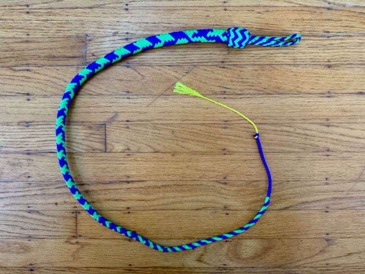 Green and Purple Paracord Signal