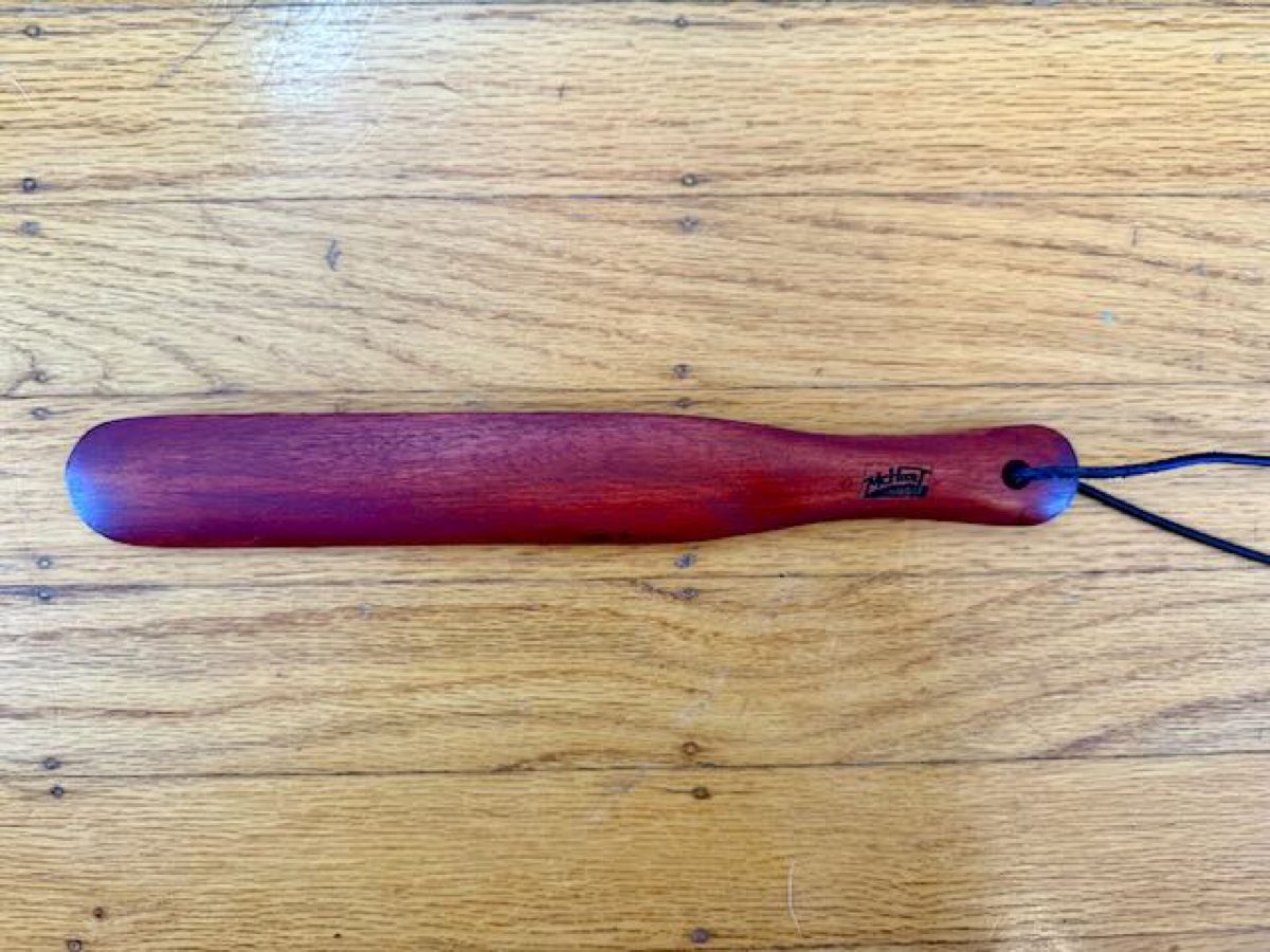 Small wooden paddle